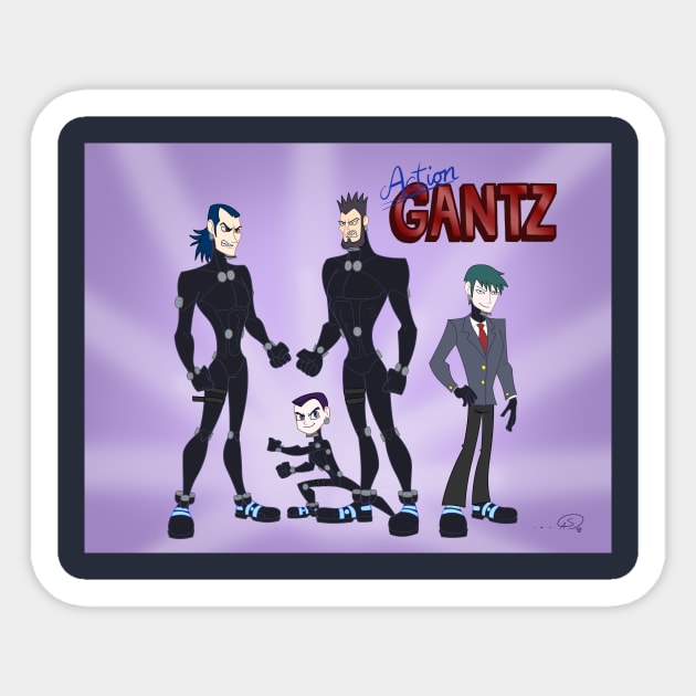 Action Gantz Sticker by AistarsTeeStore